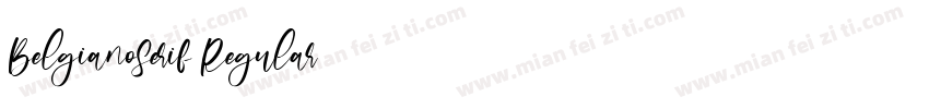 BelgianoSerif Regular字体转换